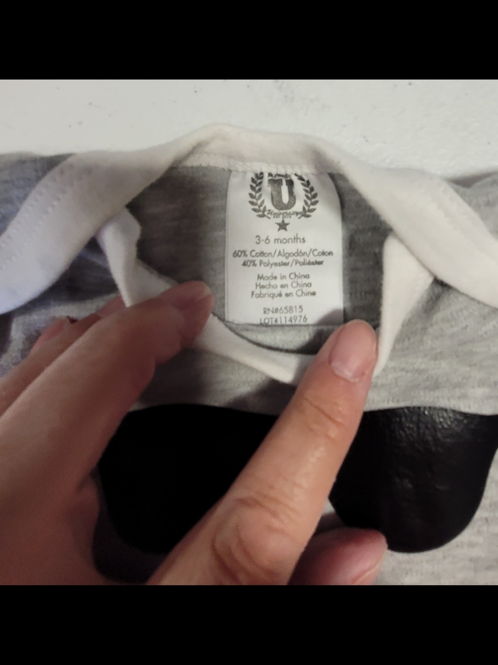 Unbranded Gray Sunglasses Graphic Baby Bodysuit - Picture 2 of 2